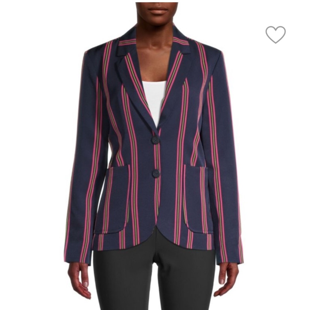 BB Dakota Put a Pin In It Striped Blazer